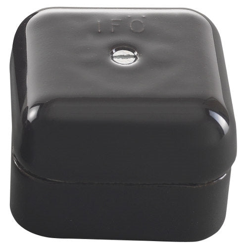 Kulodosa Porslin svart fyrkantig - Ovolin